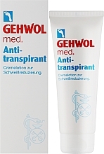 Fußcreme-Lotion Antitranspirant - Gehwol Med Anti-transpirant  — Foto N2