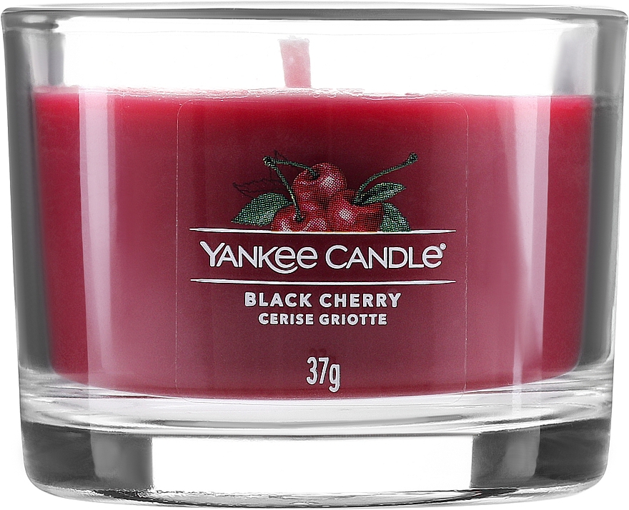 Duftkerzens-Set Schwarze Kirsche - Yankee Candle Black Cherry (candle/3x37g) — Bild N2