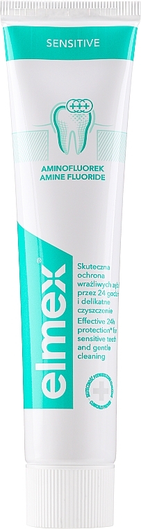Aufhellende Zahnpasta für sensible Zähne - Elmex Sensitive Toothpaste (2x75ml) — Bild N2