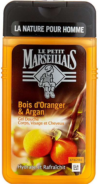 Feuchtigkeitsspendendes Duschgel mit Orangen und Arganöl - Le Petit Marseillais Men Body and Hair