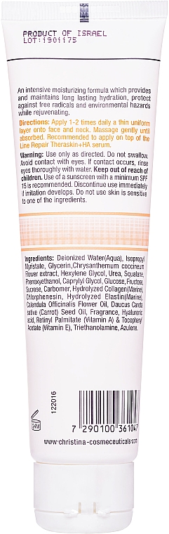 Feuchtigkeitsspendende Gesichtscreme mit Karotten, Kollagen und Elastin für trockene Haut - Christina Elastin Collagen Carrot Oil Moisture Cream — Foto N4