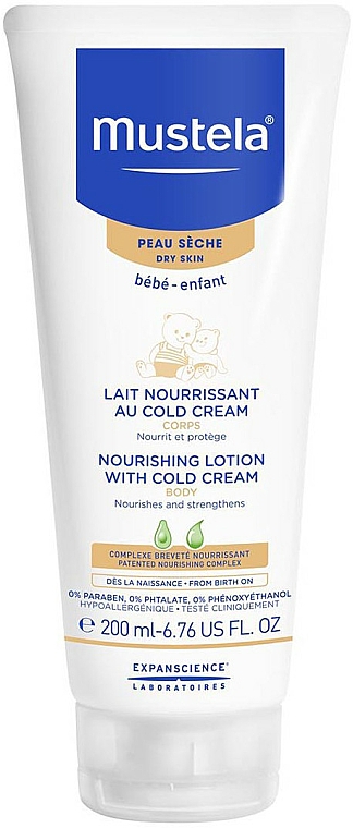 Nährende Körpermilch mit Cold Cream für Babys und Kinder - Mustela Bebe Nourishing Lotion with Cold Cream — Bild N1