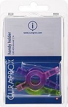 Interdentalbürstenhalter violett, rosa, grün - Curaprox Handy holder UHS 409 — Bild N1