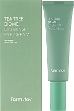 Beruhigende Augencreme mit grünem Tee - FarmStay Tea Tree Biome Calming Eye Cream — Bild N2