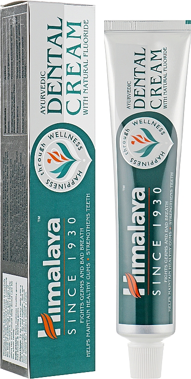 Ayurvedische Zahnpasta mit natürlichem Fluorid für frischen Atem - Himalaya Herbals Ayurvedic Dental Cream — Bild N4