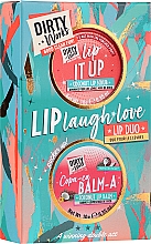 Düfte, Parfümerie und Kosmetik Set - Dirty Works Lip Laugh Love Lip Duo (scr/10g + lip/balm/10g)