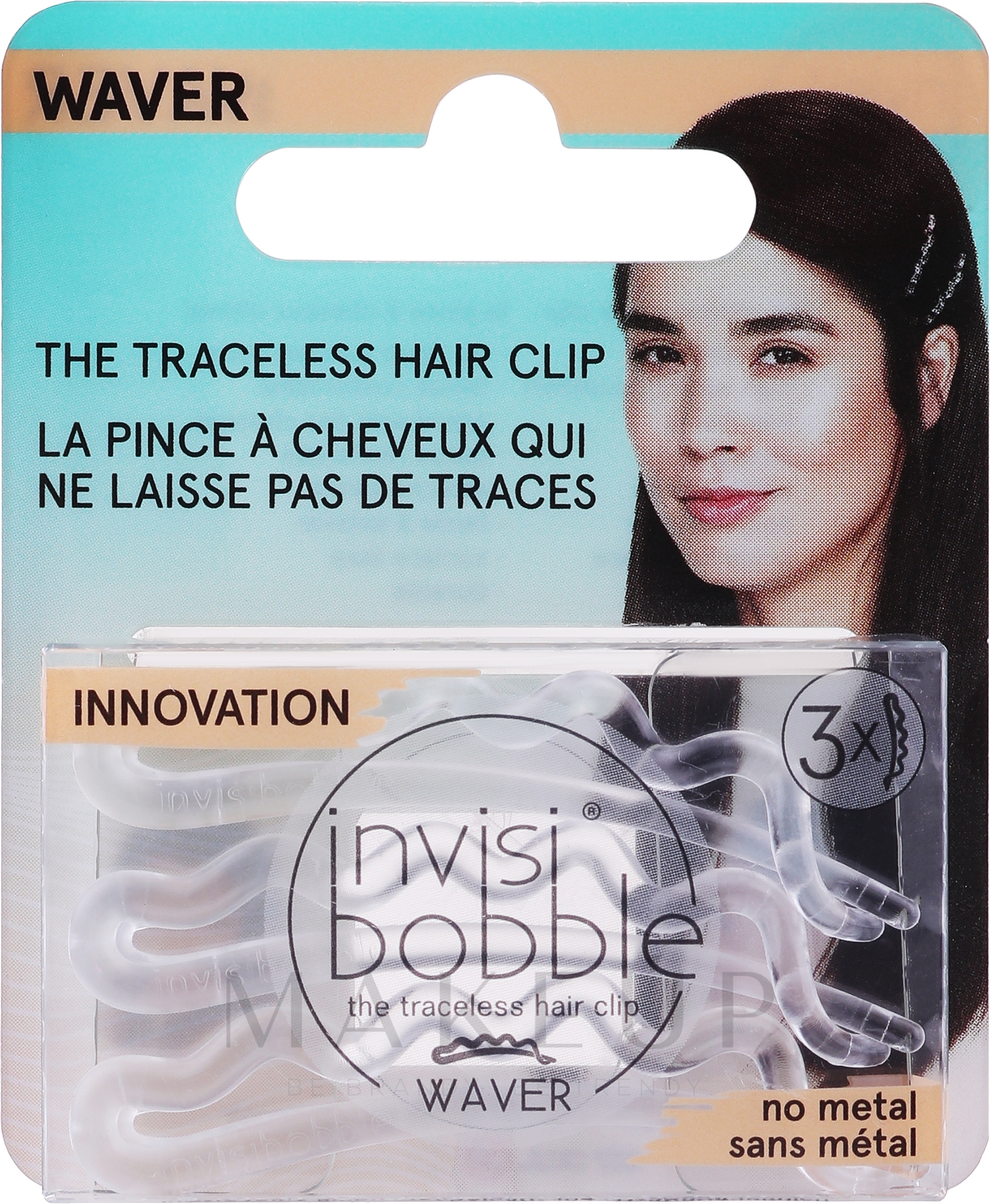Haarspangen transparent 3 St. - Invisibobble Waver Crystal Clear — Bild 3 St.
