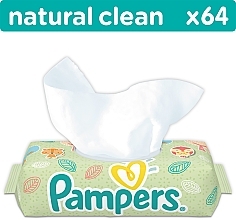 Düfte, Parfümerie und Kosmetik Feuchttücher für Babys Natural Clean 64 St. - Pampers