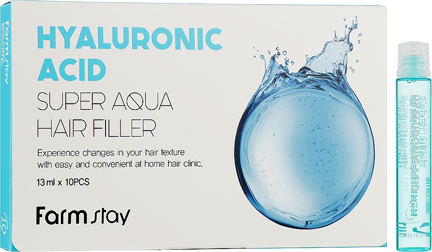 Nährender Haarfiller mit Hyaluronsäure - Farmstay Hyaluronic Acid Super Aqua Hair Filler — Bild N3