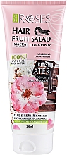 Regenerierende Haarmaske mit Yoghurt, Rosenwasser und Schokolade - Nature of Agiva Roses Hair Fruit Salad Hair Mask — Bild N2