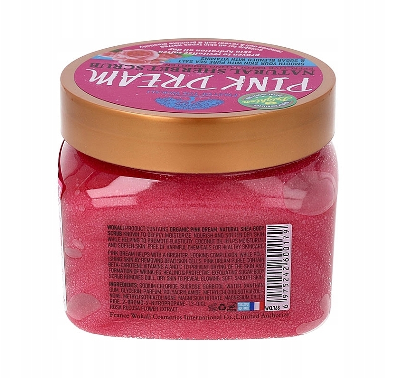Natürliches Peeling-Sorbet Rosa Traum - Wokali Natural Sherbet Scrub Pink Dream — Bild N3