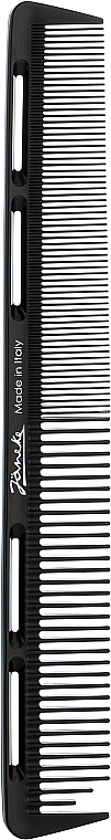 Haarkamm schwarz - Janeke Polycarbonate Cutting Comb 879 — Bild N1