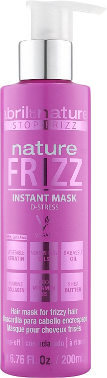 Maske für krauses Haar - Abril et Nature Nature Frizz D-Stress Instant Mask — Bild N1