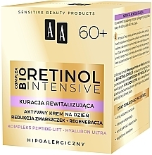 Aktiv glättende und feuchtigkeitsspendende Anti-Falten Tagescreme mit Bio Retinolkomplex für reife Gesichtshaut 60+ - AA Retinol Intensive 60+ Cream — Bild N3