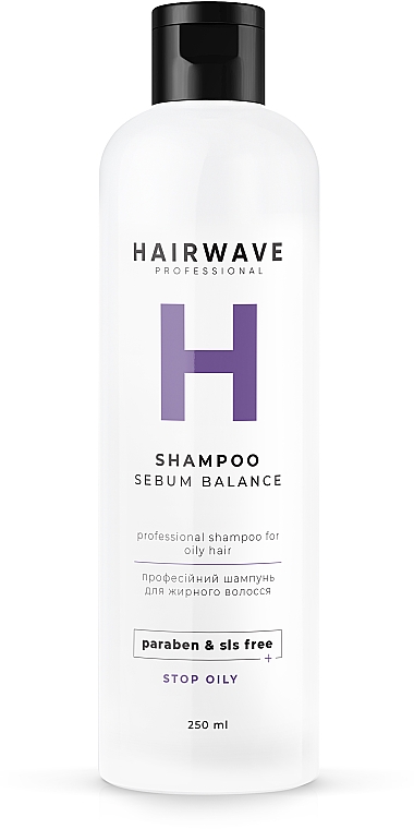 Sulfatfreies Shampoo für fettiges Haar Sebum Balance - HAIRWAVE — Bild N3