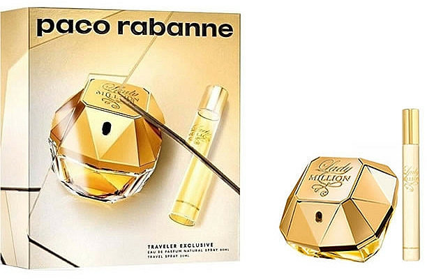Paco Rabanne Lady Million Traveler Exclusive - Duftset (Eau de Parfum 80ml + Eau de Parfum 20ml) — Bild N3