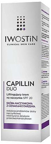 Tagescreme für Kapillarhaut mit Lifting-Effekt SPF 20 - Iwostin Capillin Duo Day Lifting Cream Spf20 — Bild N2