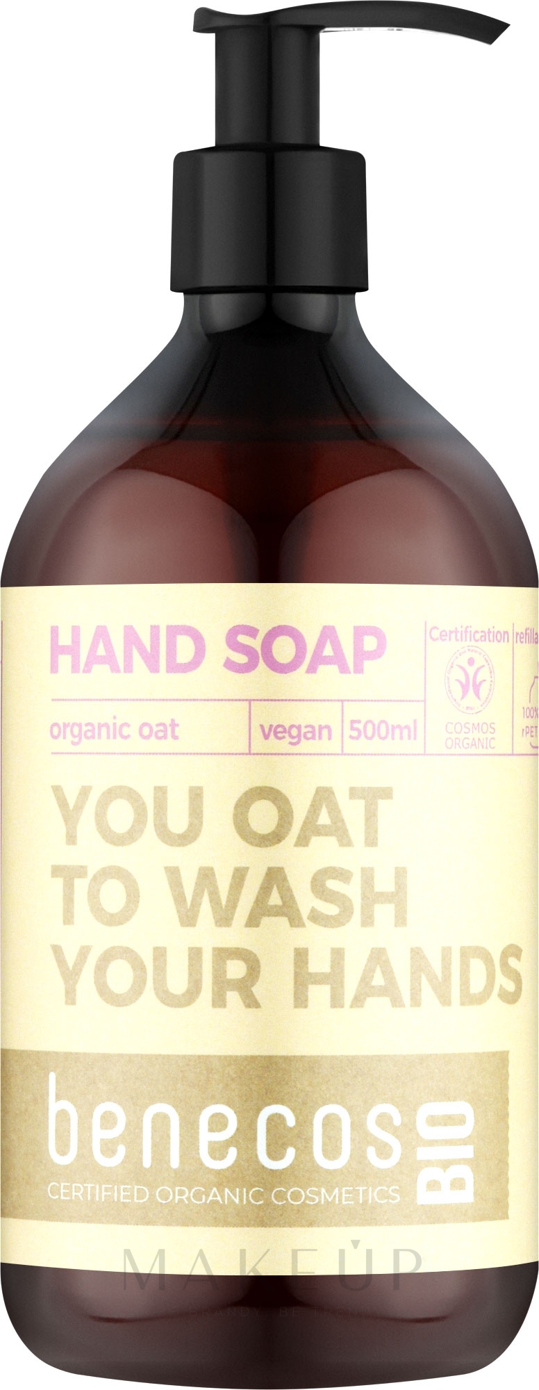 Handseife - Benecos Hand Soap With Organic Oats — Bild 500 ml