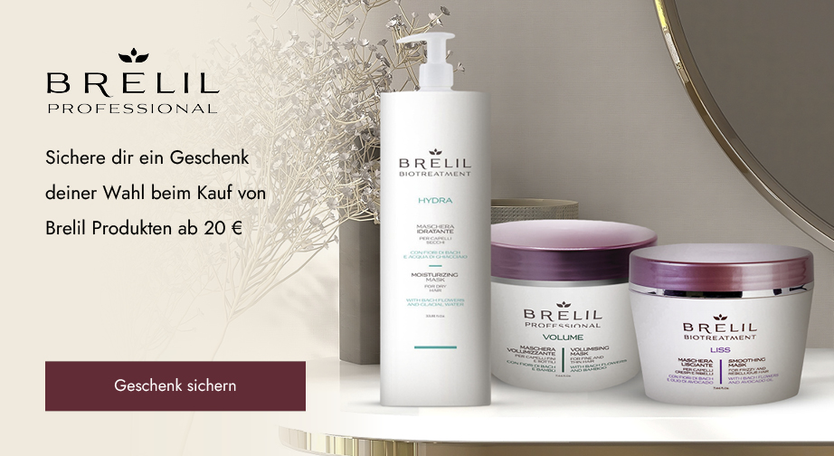 Sichere dir ein Geschenk deiner Wahl beim Kauf von Brelil Produkten ab 20 €