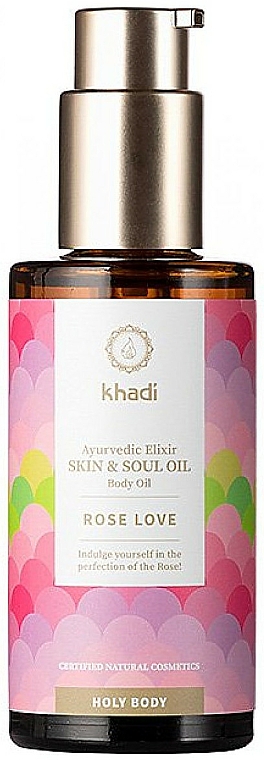 Körperöl Rose - Khadi Ayurvedic Elixir Skin & Soul Oil Rose Love — Bild N1