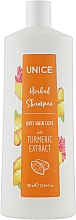Düfte, Parfümerie und Kosmetik Revitalisierendes Kräutershampoo mit Kurkuma  - Unice Herbal Shampoo Anti Hair Loss