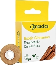 Düfte, Parfümerie und Kosmetik Zahnseide 30 m mit Zimtgeschmack - Nordics Expandable Dental Floss Exotic Cinnamon