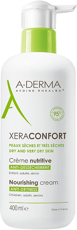 Pflegende Körper- und Gesichtscreme für trockene und sehr trockene Haut - A-Derma Xera-Mega Confort Nourishing Anti-Dryness Cream — Bild N1
