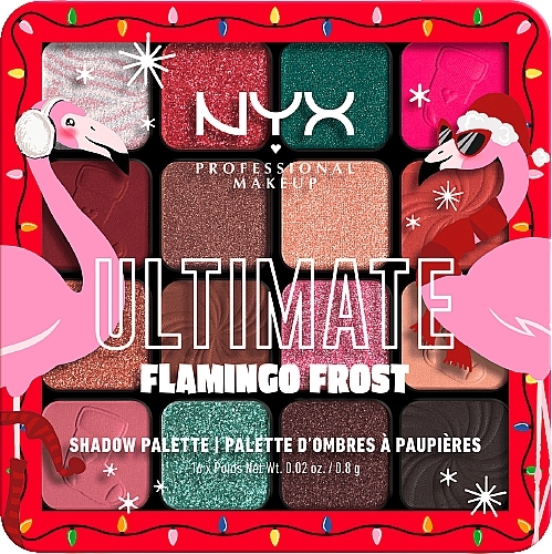 Lidschattenpalette 16 Farbtöne - NYX Professional Makeup Ultimate Flamingo Frost Eyeshadow Palette — Bild N2