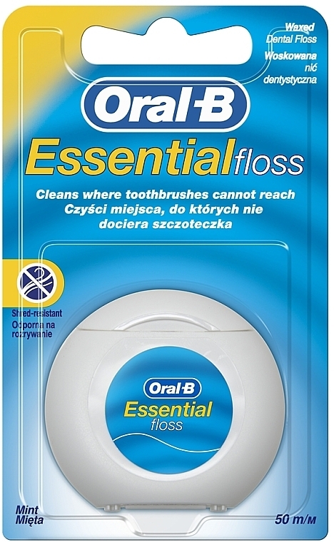 Zahnseide ungewachst 50 m - Oral-B Essential Floss — Bild N1