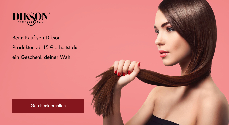 Beim Kauf von Dikson Produkten ab 15 € erhältst du ein Set mit einem Shampoo (15 ml) und einer Maske (15 ml) deiner Wahl geschenkt: Super Argan, Super Keratin, Super Curl