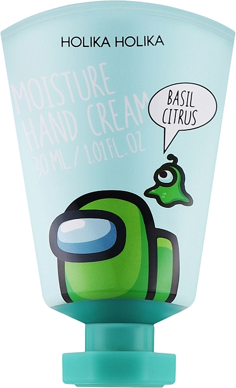 Feuchtigkeitsspendende Handcreme mit Zitrus- und Basilikumduft - Holika Holika Among Us Moisture Hand Cream Basil Citrus — Bild N1