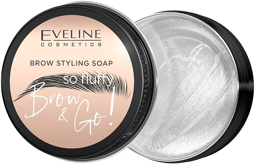Eveline Cosmetics Brow & Go Brow Styling Soap - Seife zum Fixieren der Augenbrauen — Bild N1