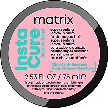 Bond-Balsam ohne Ausspülen für stark geschädigtes Haar - Matrix Insatacure Build A Bond Leave-in Balm — Bild N1