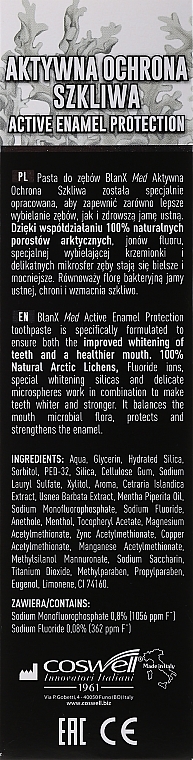 Schützende Zahnpasta für das Zahnschmelz - Blanx Protezione Attiva Dello Smalto — Bild N3