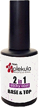 Düfte, Parfümerie und Kosmetik Nagellack-Base - Nails Molekula Base & Top Coat 2 In 1