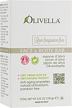 Seife für Gesicht und Körper auf Basis von Olivenöl ohne Geruch - Olivella Face & Body Soap Olive — Bild N1