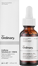 Hochkonzentriertes aufhellendes und entzündungshemmendes Augenkonturserum gegen Schwellungen und dunkle Augenringe mit 5 % Koffein und EGCG - The Ordinary Caffeine Solution 5% + EGCG — Bild N2
