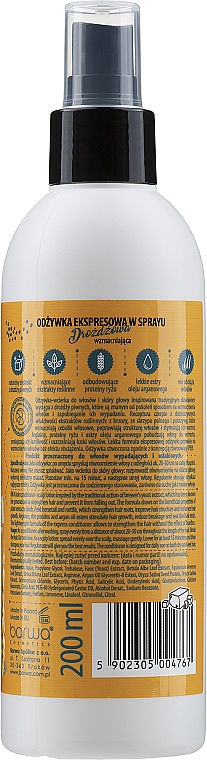 Conditioner-Spray für strapaziertes Haar mit Hefe - Barwa Express Spray Conditioner Beer Yeast — Bild N2