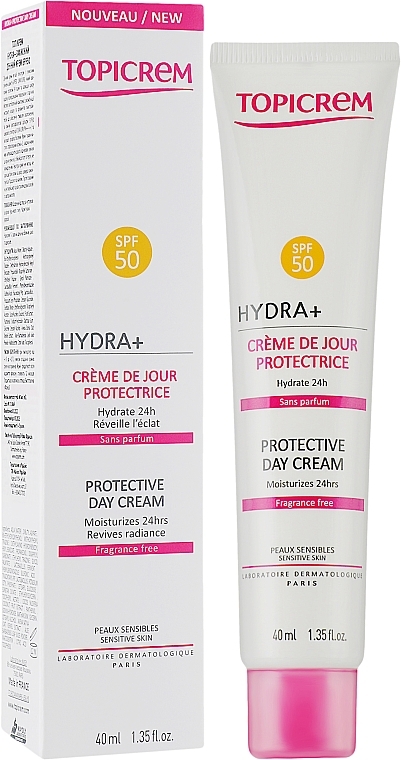 Schützende Tagescreme SPF 50 - Topicrem Hydra + Protective Day Cream SPF50 — Bild N2