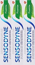 Zahnpflegeset - Sensodyne Fluoride (Zahnpasta mit Fluorid 3x75ml) — Bild N1