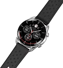 Smartwatch für Herren silbern und schwarzes Armband - Garett Smartwatch V10  — Bild N9