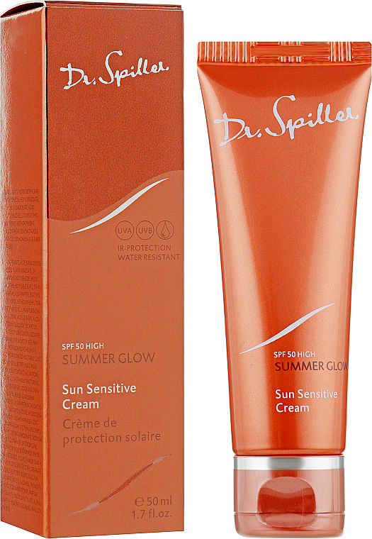 Sonnenschutzcreme für empfindliche Gesichtshaut mit pflegenden Ölen SPF 50 - Dr. Spiller Summer Glow Sun Sensitive Cream SPF50 — Bild N2