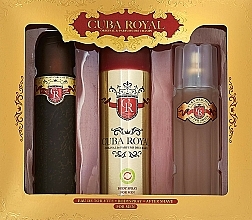 Düfte, Parfümerie und Kosmetik Cuba Royal - Duftset (Eau de Toilette 100ml + After Shave 100ml + Deospray 200ml)