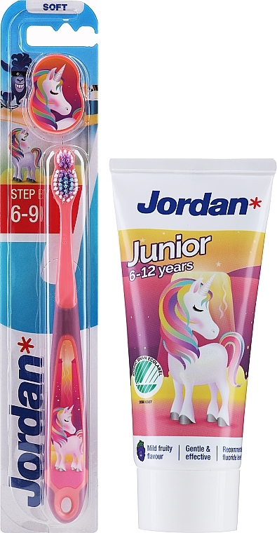 Zahnbürsten-Set 6-12 Jahre - Jordan Junior (toothpaste/50ml + toothbrush/1pc) — Bild N2