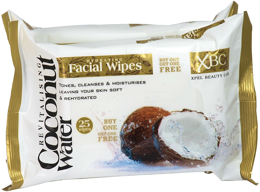 Gesichtsreinigungstücher mit Kokosnuss - Xpel Marketing Ltd Coconut Water Facial Wipes — Bild N1