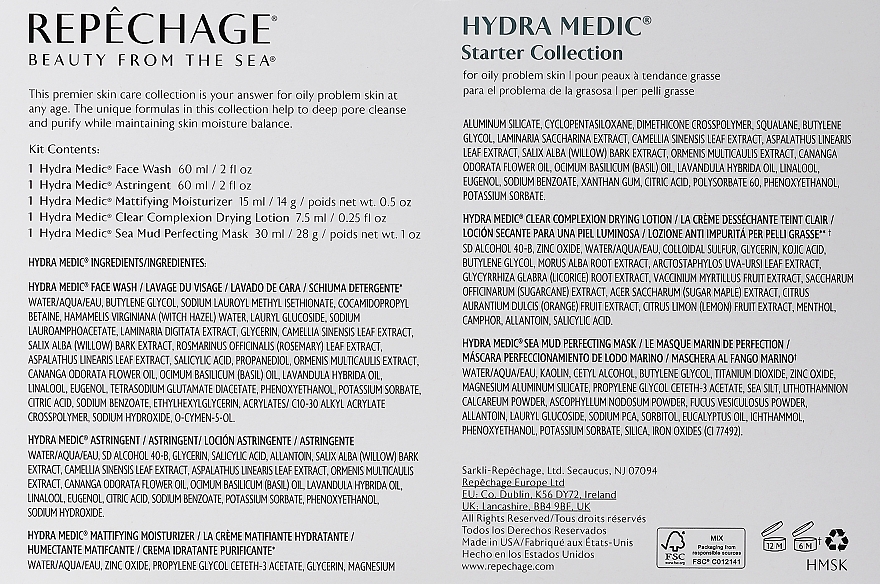 Gesichtspflegeset 5 St. - Repechage Hydra Medic Starter Collection  — Bild N2