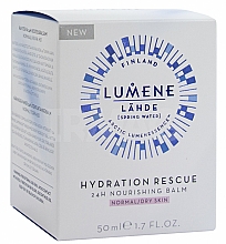 Regenerierender und feuchtigkeitsspendender Gesichtsbalsam - Lumene Lahde Hydration Rescue 24H Nourishing Balm — Bild N2
