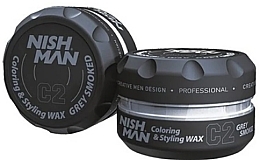 Düfte, Parfümerie und Kosmetik Haarfärbewachs - Nishman Coloring Hair Styling Wax C2 Grey