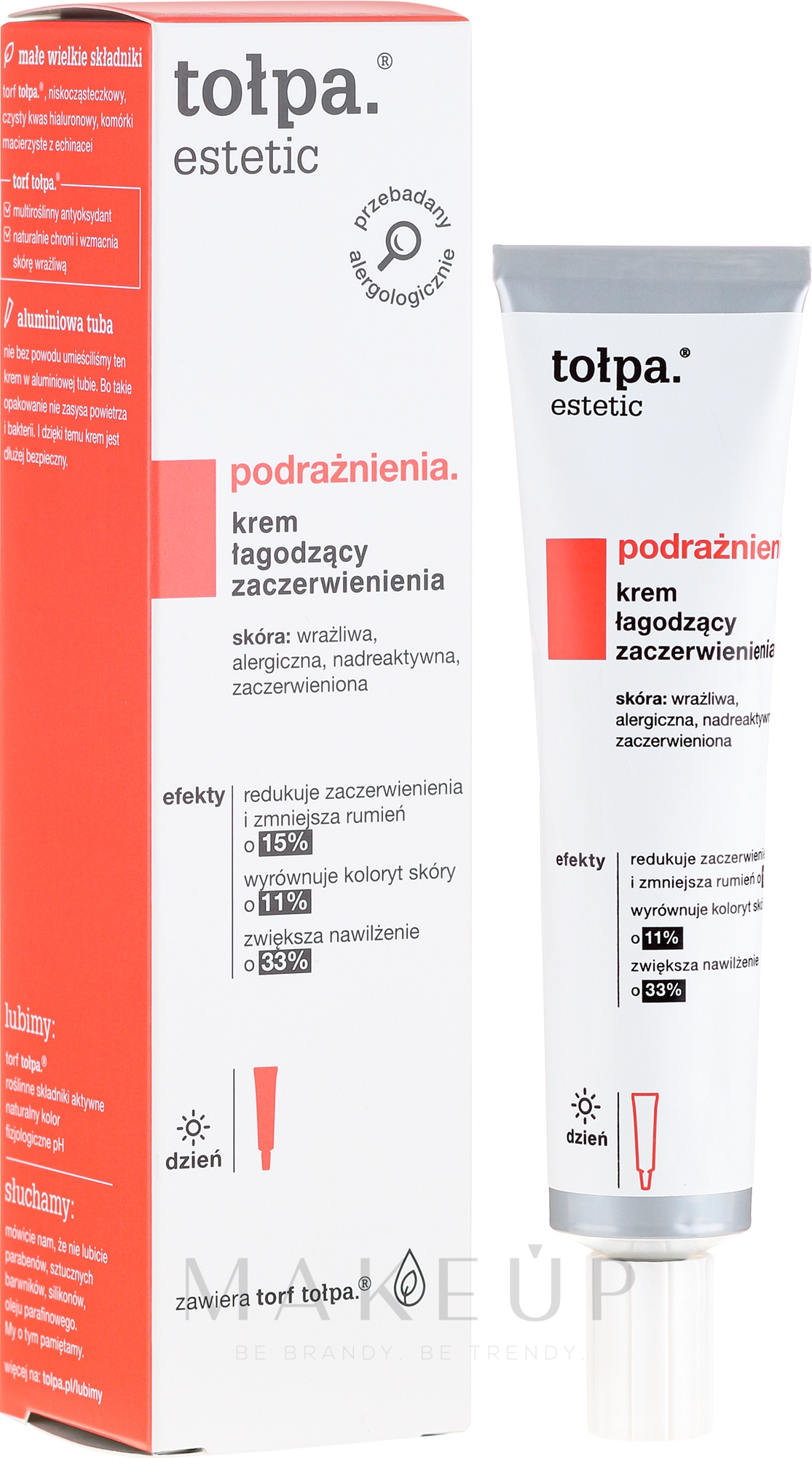 Beruhigende Gesichtscreme gegen Rötungen - Tolpa Estetic Cream — Bild 40 ml