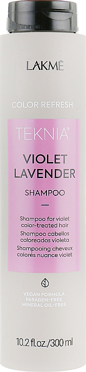 Farbauffrischendes Shampoo für violette Haare - Lakme Teknia Color Refresh Violet Lavender Shampoo — Bild N1